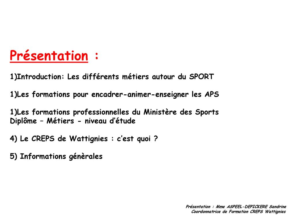 Dans le domaine du Sport ppt télécharger